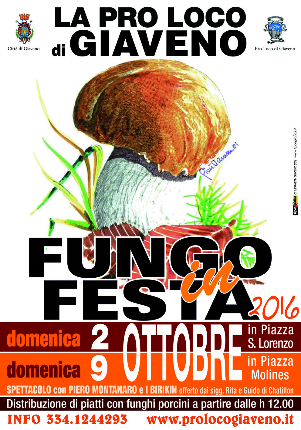 FUNGO IN FESTA 2016 E 3ª FIERA DEL LIBRO